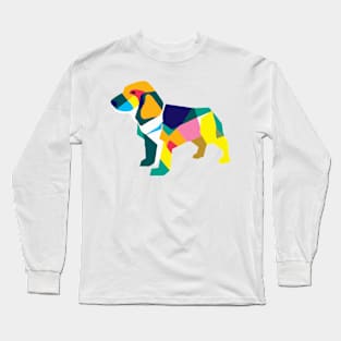 Beagle Retro Pop Art Dog Owner Retro Funny Beagle Long Sleeve T-Shirt